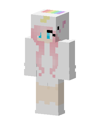Unicorn Hoodie Girl Minecraft skin