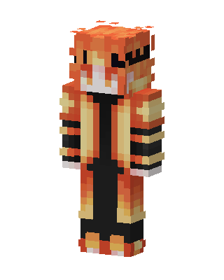 Flame Robe skin, 3D preview
