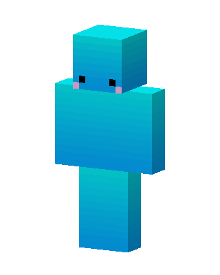 Blue Blob skin, 3D preview