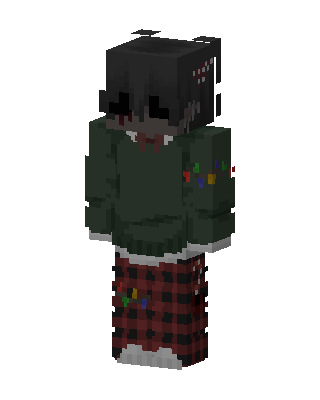 Cozy Christmas Ghoul Minecraft skin