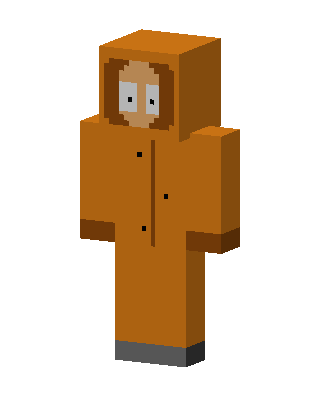 Kenny McCormick skin, 3D preview