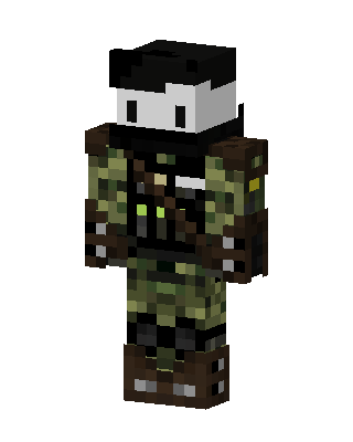 Camo Soldier skin, 3D preview
