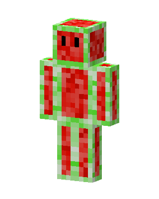 Watermelon Man skin, 3D preview