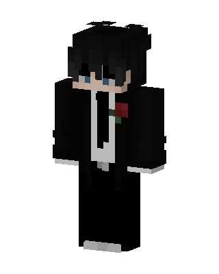 Rose Tuxedo Boy skin, 3D preview