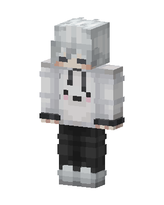 Cute Hoodie Boy skin, 3D preview