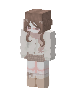 Cozy Cream Girl Minecraft skin