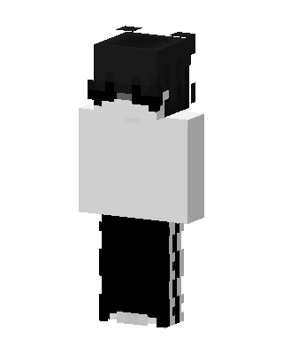 Monochrome Hoodie skin, 3D preview