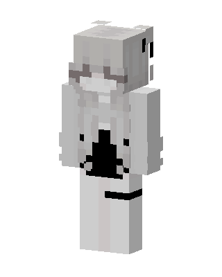 Monochrome Girl Minecraft skin