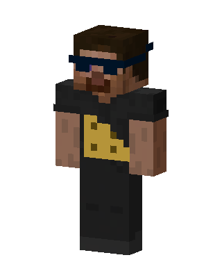Black Player Boy skin, 3D preview