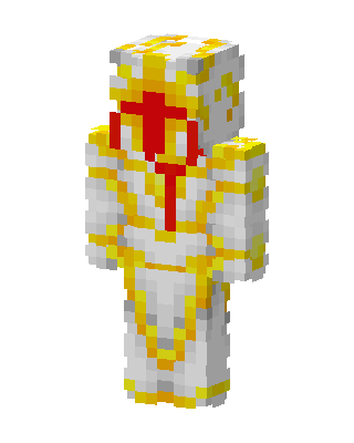 Crusader Knight skin, 3D preview