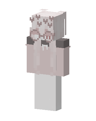 Pink Hoodie Girl skin, 3D preview
