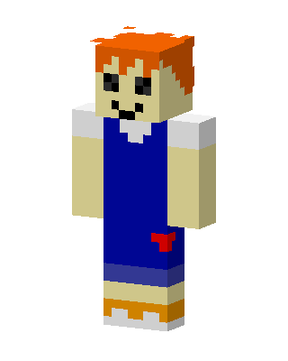 Blue Player Boy skin, 3D preview