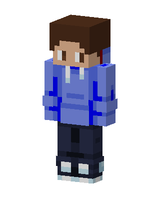 Blue Hoodie Boy Minecraft hoodie skin