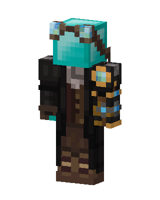Steampunk Diamond skin, 3D preview