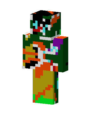 Toxic Zombie skin, 3D preview