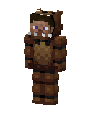 Brown Knight Boy skin, 3D preview