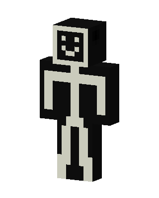 Smiley Skeleton skin, 3D preview