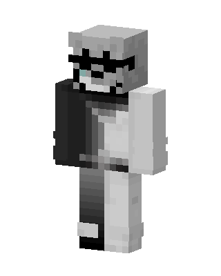 Monochrome Bear skin, 3D preview