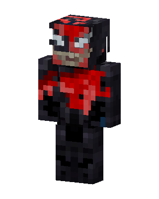 Black Hero Boy skin, 3D preview