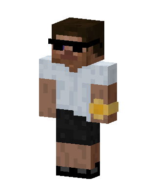 White Player Boy skin, 3D preview