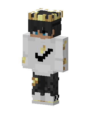 Golden Crown Boy skin, 3D preview
