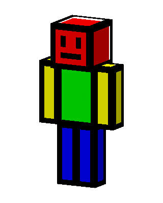 Primary Color Roblox skin, 3D preview