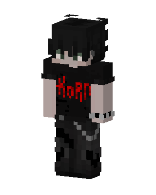 Black Player Boy skin, 3D preview