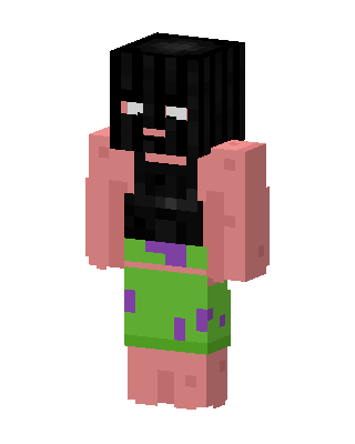 Patrick Star Girl skin, 3D preview