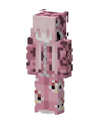 Pink Animal Girl skin, 3D preview