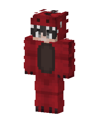 Red Masked Hero skin, 3D preview