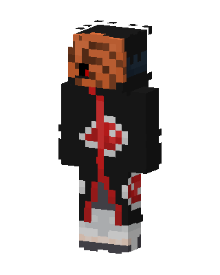 Black Hoodie Boy skin, 3D preview