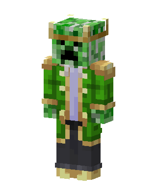Creeper Captain skin, 3D preview