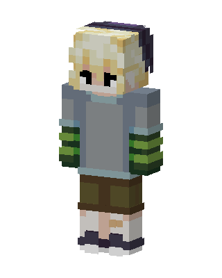Mossy Hoodie skin, 3D preview