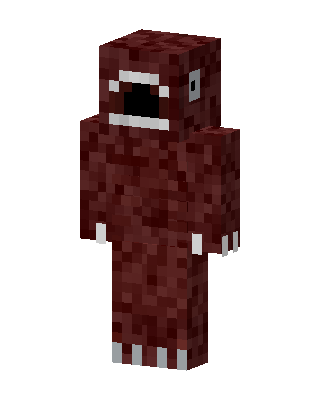 Red Rainbow Friend Minecraft skin