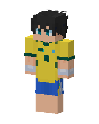 Brazil Jersey Boy skin, 3D preview