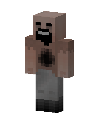Brown Mob Boy skin, 3D preview