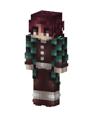 Tanjiro Kamado skin, 3D preview