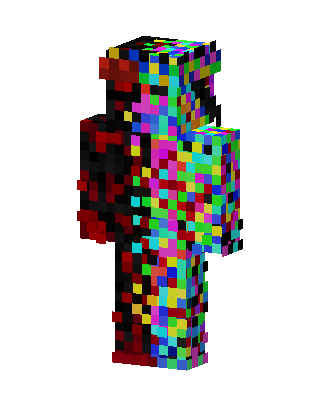 Glitch Split skin, 3D preview