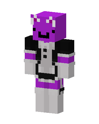 Purple Maid Blob skin, 3D preview