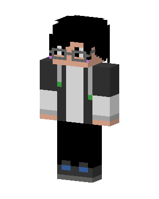 Glasses Hoodie Guy skin, 3D preview