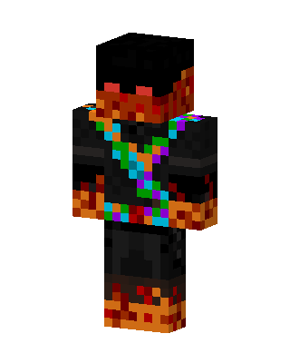 Lava Rainbow Hoodie skin, 3D preview