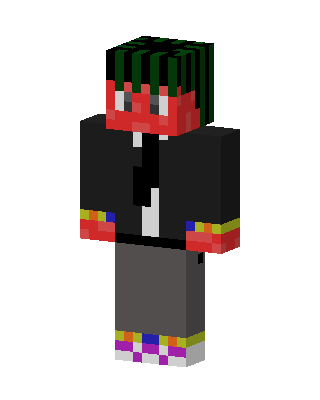 Rainbow Dreads Minecraft skin