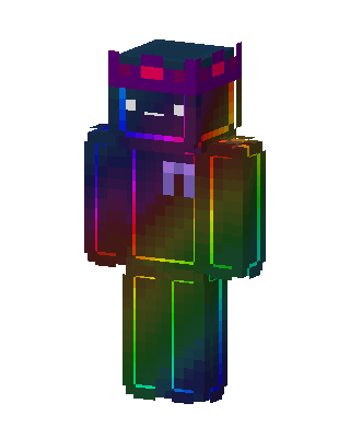 Rainbow Crown skin, 3D preview