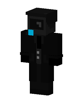 Black Villain Boy skin, 3D preview