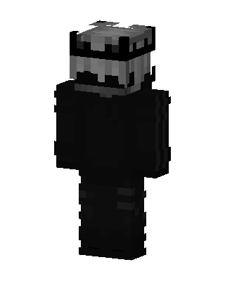 Black Masked Player Boy skin, 3D preview