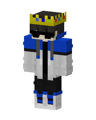 Crowned Sunglasses Boy skin, 3D preview