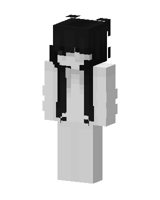 Pale Ghost Girl Minecraft anime skin