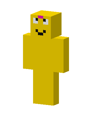 Yellow Smiley skin, 3D preview