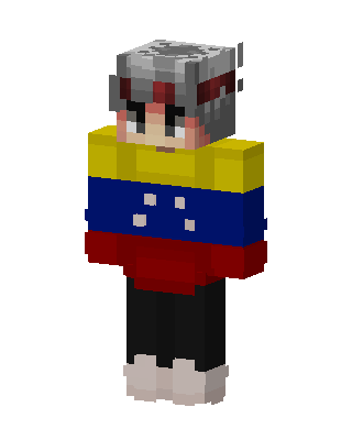 Tricolor Hoodie skin, 3D preview