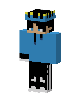 Blue King Minecraft skin